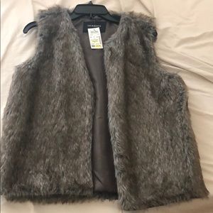 Faux fur vest